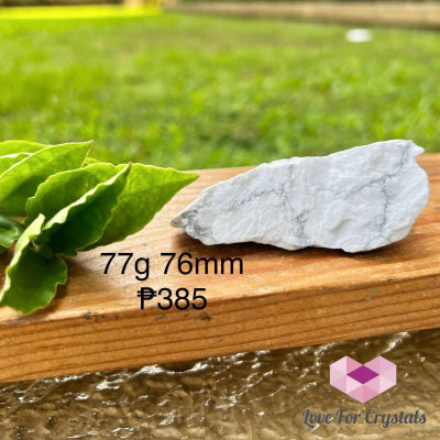 Howlite Raw (India) 77g 76mm Raw