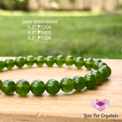 Jade Bracelet 6Mm Round (Taiwan)