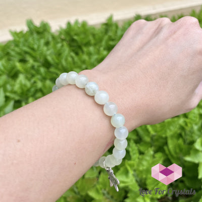 Jade Serenity Bracelet With Dragonfly Charm