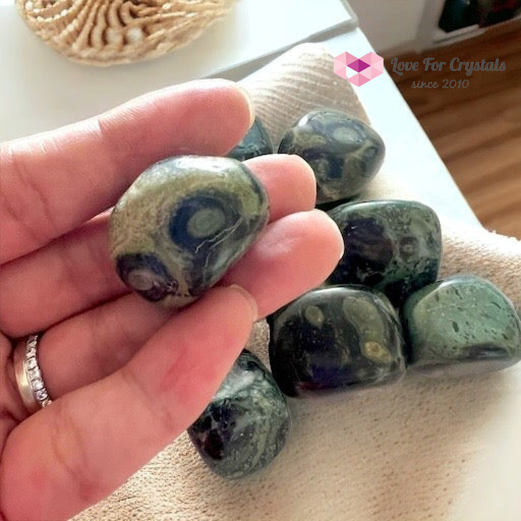 Kambaba Jasper Tumbled Stones 25Mm