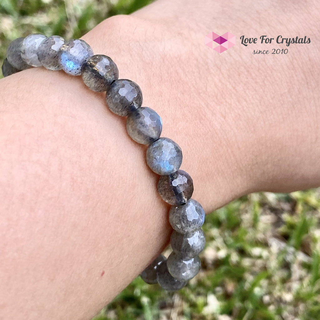 Labradorite Bracelet 8Mm Faceted (Madagascar) Aaa