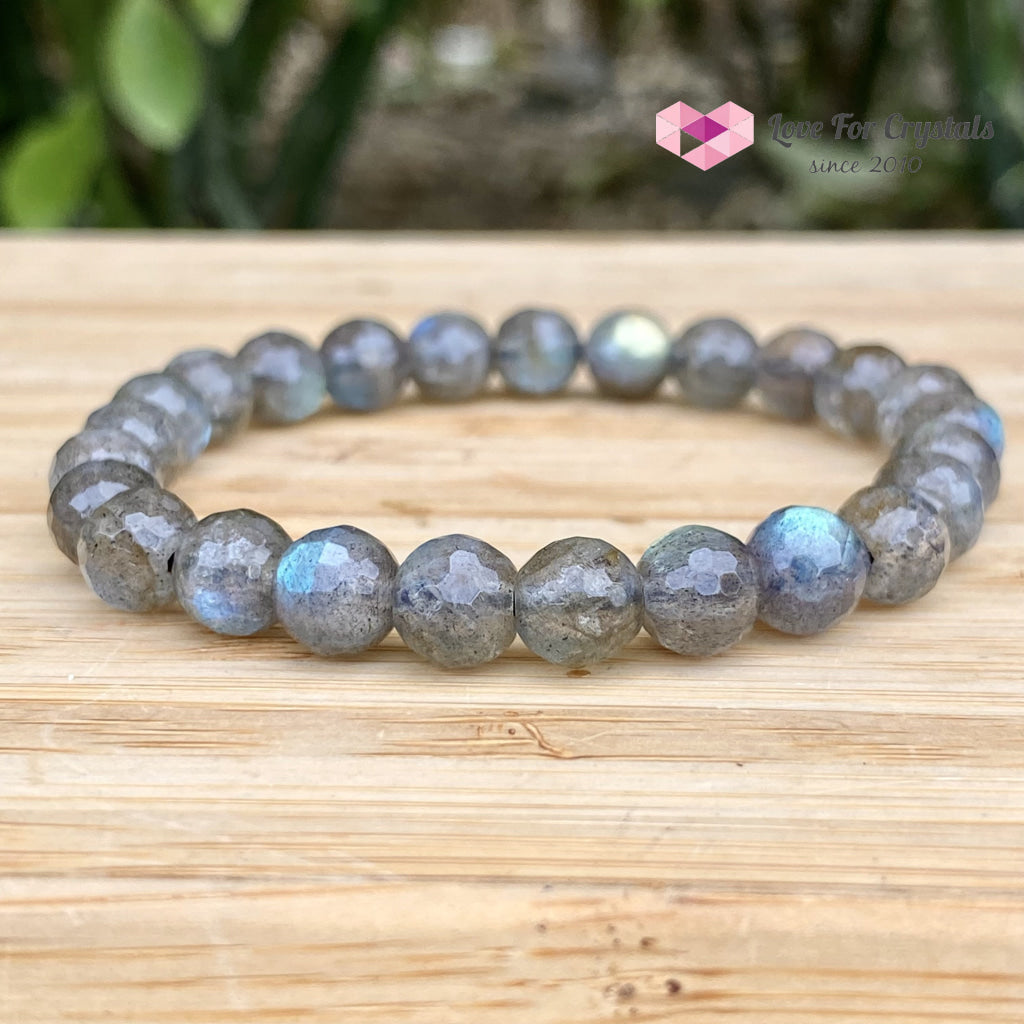 Labradorite Bracelet 8Mm Faceted (Madagascar) Aaa