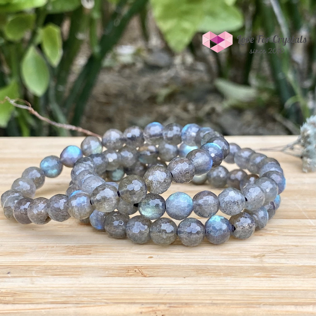 Labradorite Bracelet 8Mm Faceted (Madagascar) Aaa