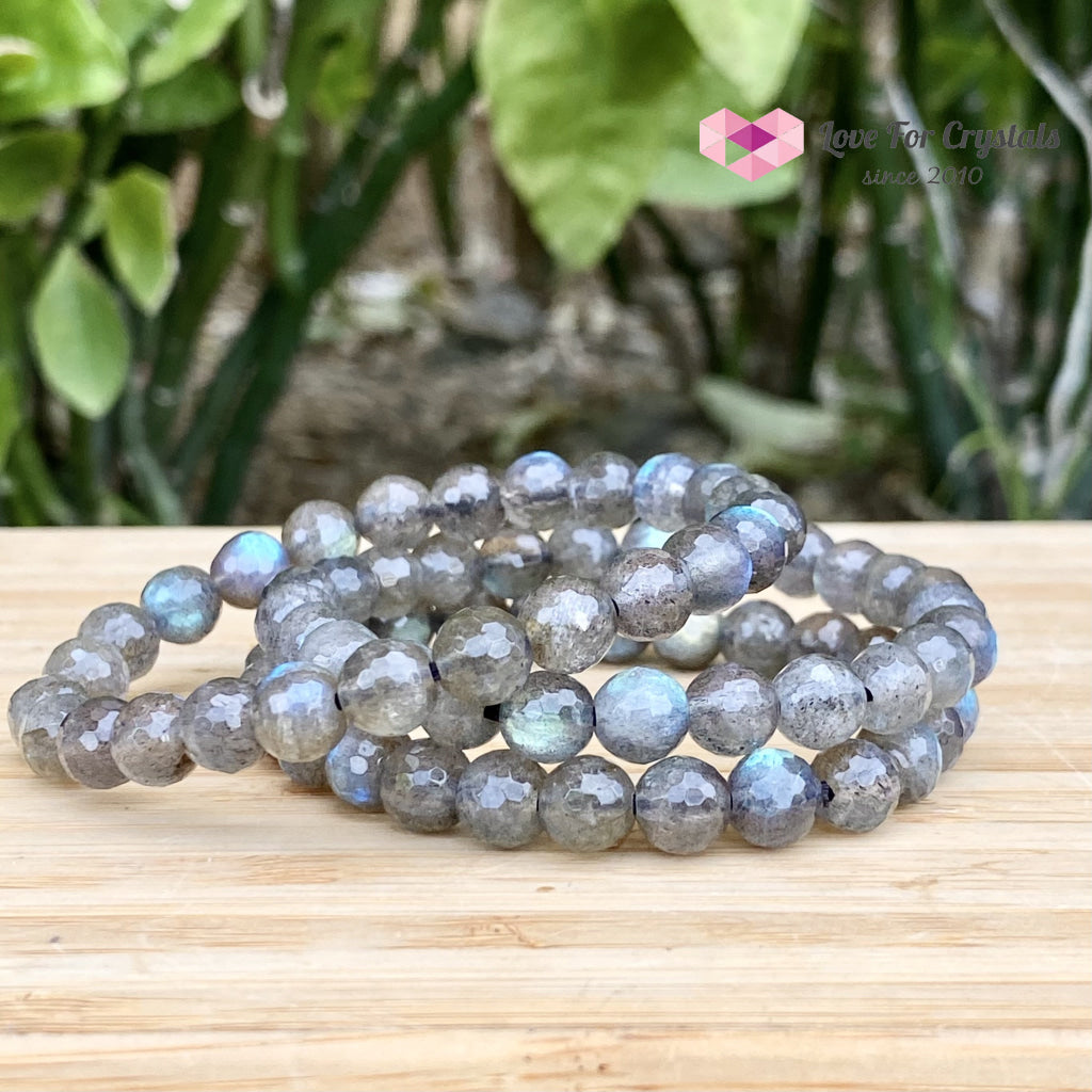Labradorite Bracelet 8Mm Faceted (Madagascar) Aaa
