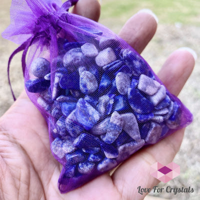 Lapis Lazuli Crystal Chips (100G) Tumbled