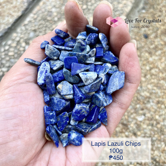 Lapis Lazuli Crystal Chips (100G) Tumbled