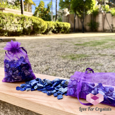 Lapis Lazuli Crystal Chips (100G) Tumbled