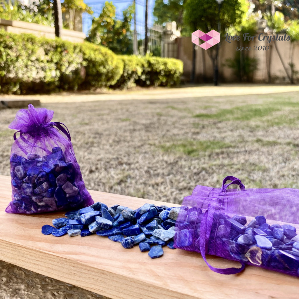 Lapis Lazuli Crystal Chips (100G) Tumbled