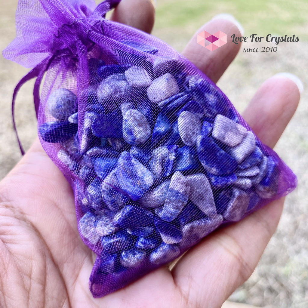 Lapis Lazuli Crystal Chips (100G) Tumbled