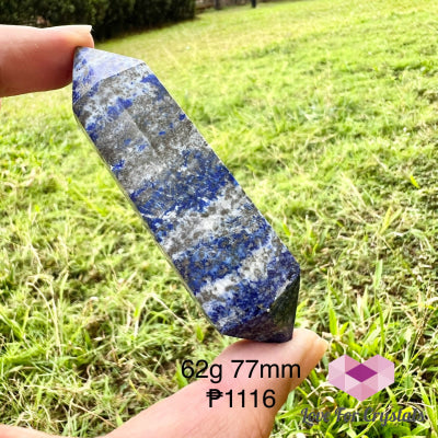 Lapis Lazuli Double Terminated 62G 77Mm Polished Stones