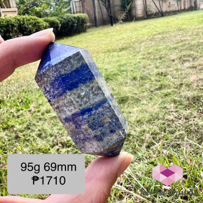 Lapis Lazuli Double Terminated 95G 69Mm Polished Stones