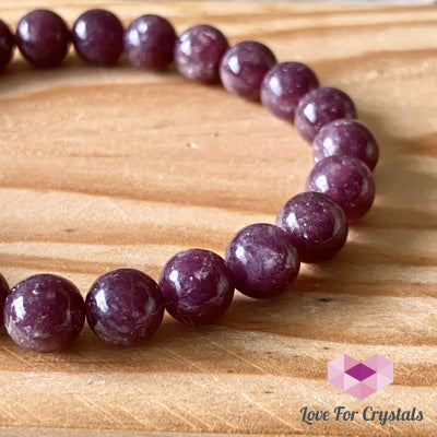 Lepidolite Bracelet 8Mm (Brazil)