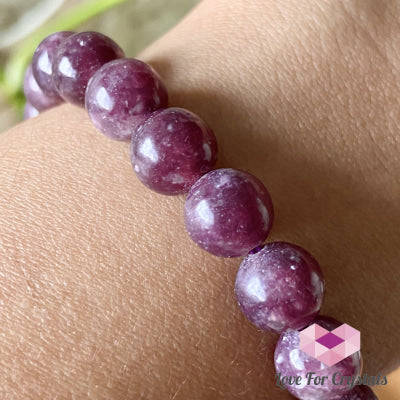 Lepidolite Bracelet 8Mm (Brazil) 6 (Medium)