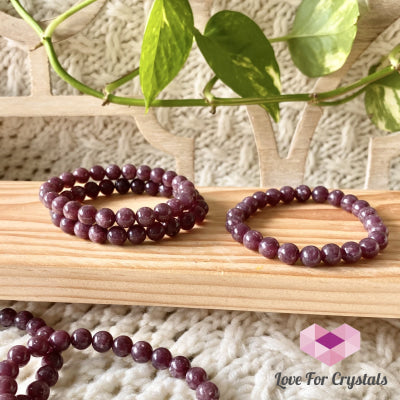 Lepidolite Bracelet 8Mm (Brazil)