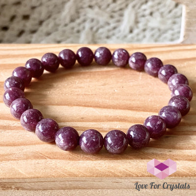 Lepidolite Bracelet 8Mm (Brazil)