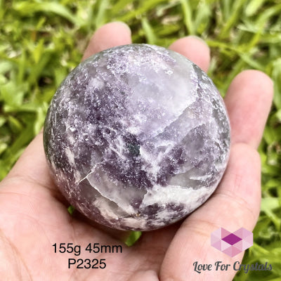 Lepidolite Sphere (Brazil) 155G 45Mm