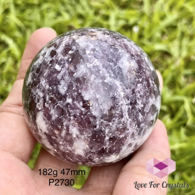 Lepidolite Sphere (Brazil) 182G 47Mm