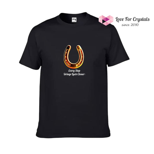 Lucky Horseshoe (Shirts of Fortune) by Fort M Treasures Black L