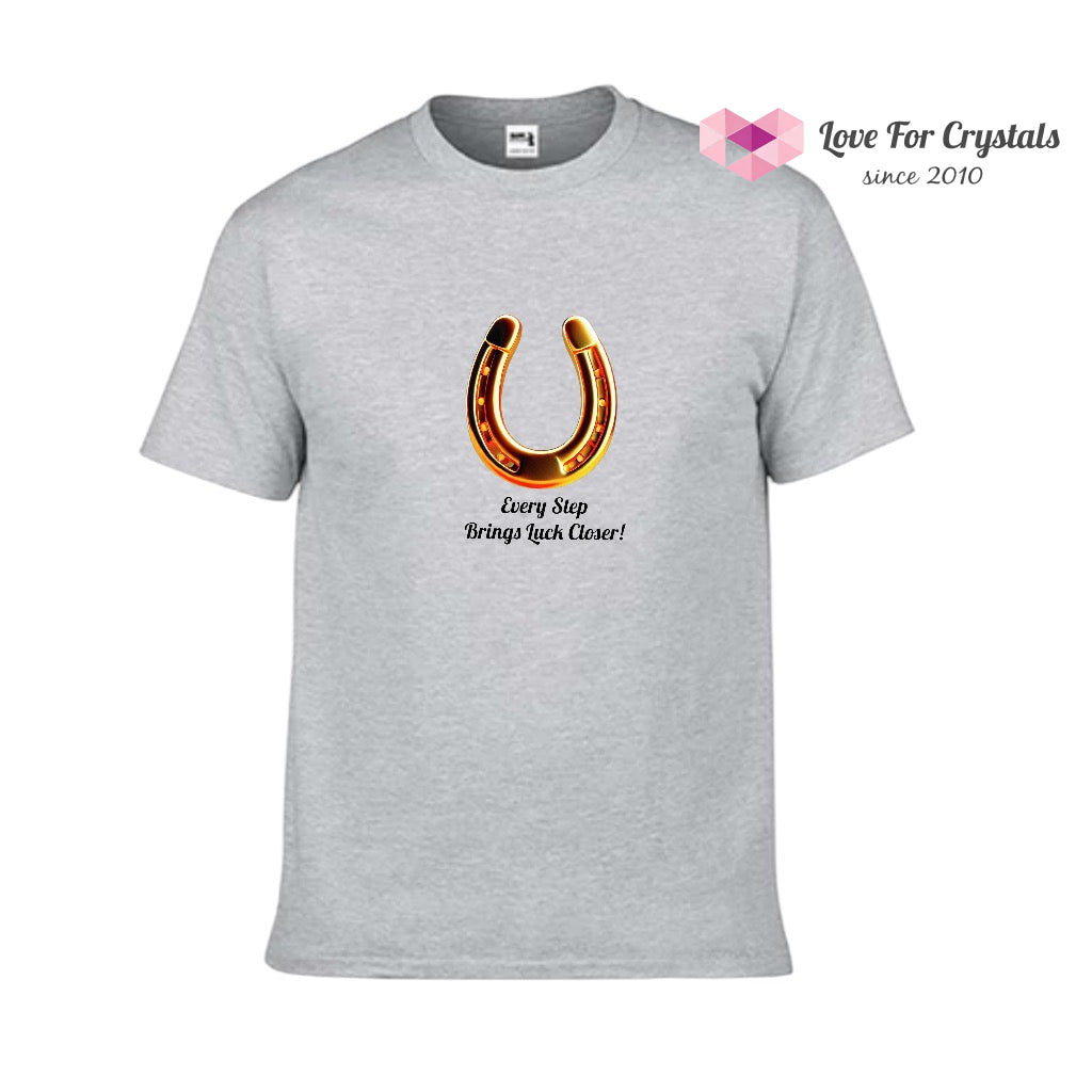 Lucky Horseshoe (Shirts of Fortune) by Fort M Treasures Grey 2XL