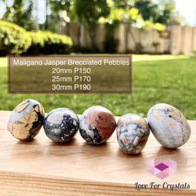 Maligano Jasper Pebbles - Brecciated (Indonesia) Tumbled