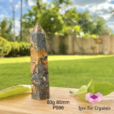Maligano Jasper Point - Brecciated (Indonesia) 83G 85Mm Crystal Points