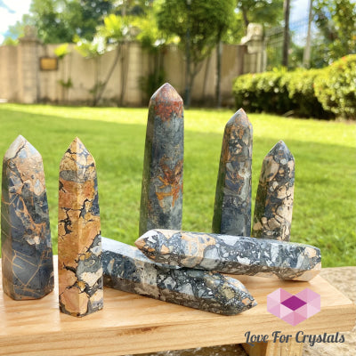 Maligano Jasper Point - Brecciated (Indonesia) Crystal Points