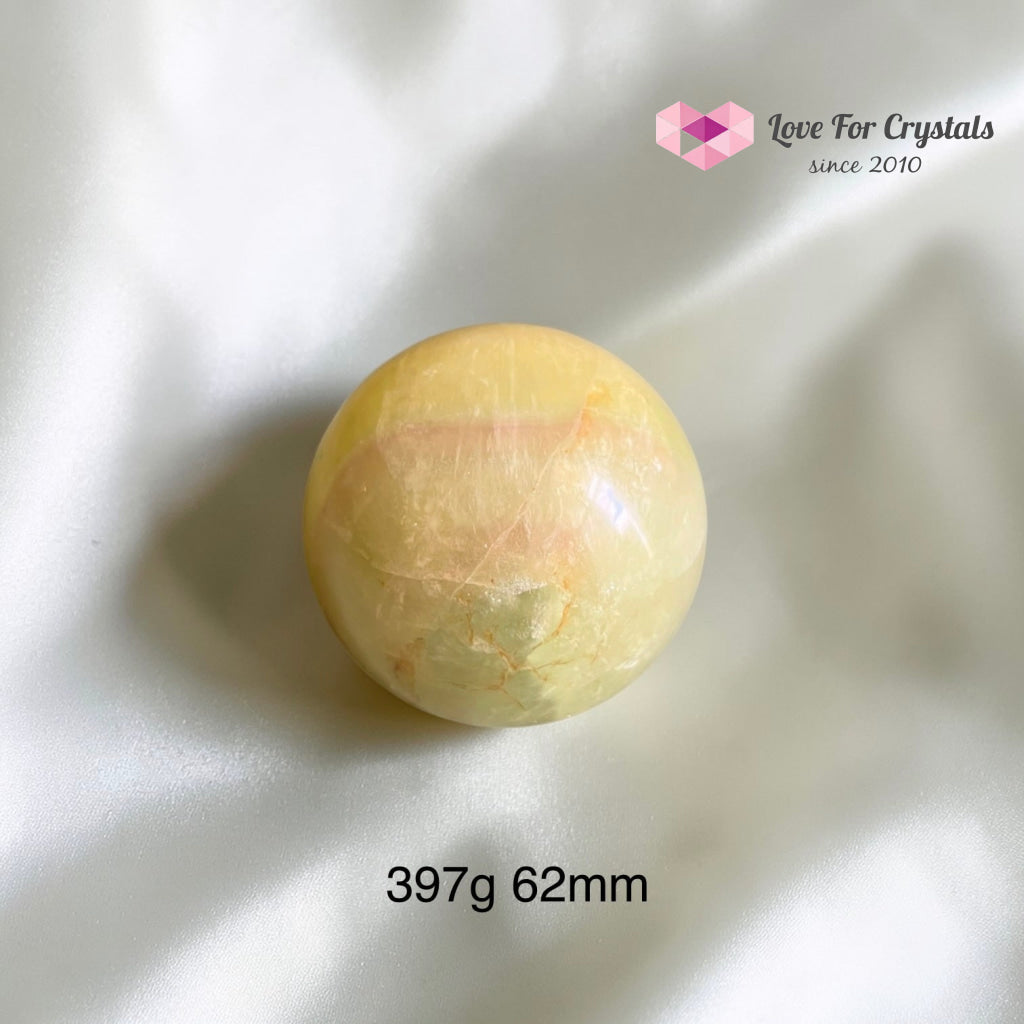 Mango Fluorite Sphere (Rare) 397g 62mm