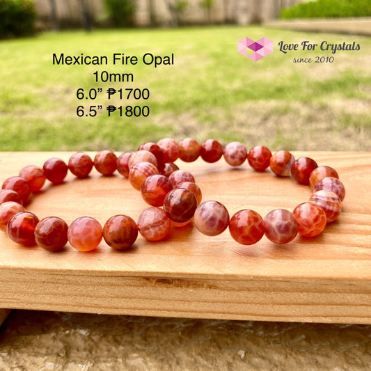 Mexican Fire Opal 10Mm Bracelet