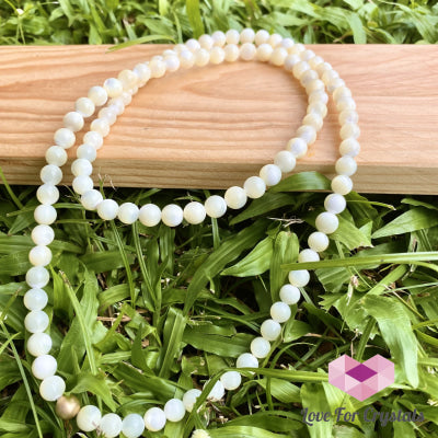 Mother Of Pearl 15 Long Necklace With 14K Gold-Filled Bead