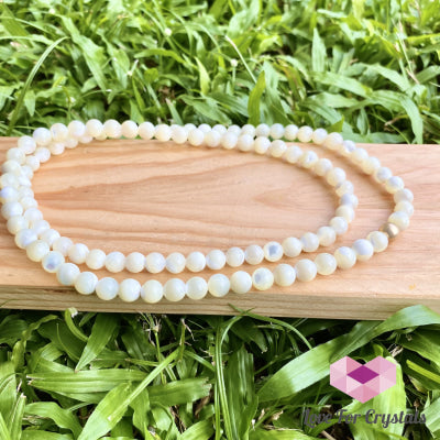 Mother Of Pearl 15 Long Necklace With 14K Gold-Filled Bead