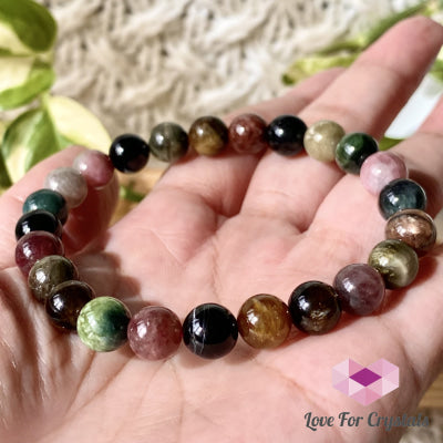 Multi-Coloured Tourmaline Bracelet 8Mm