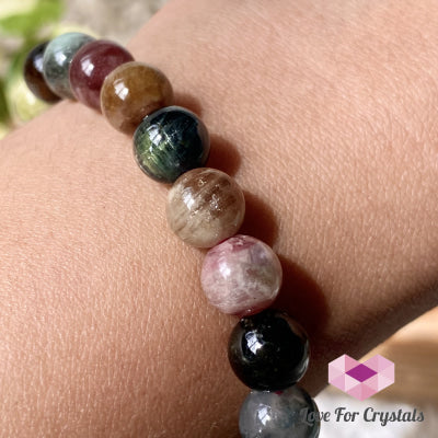 Multi-Coloured Tourmaline Bracelet 8Mm