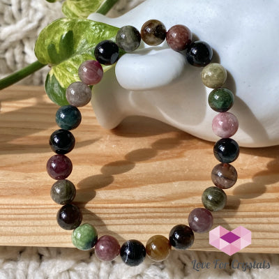 Multi-Coloured Tourmaline Bracelet 8Mm