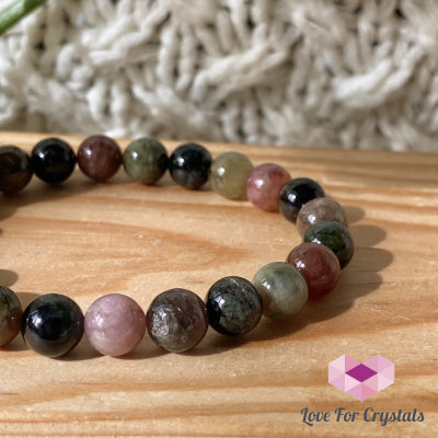 Multi-Coloured Tourmaline Bracelet 8Mm