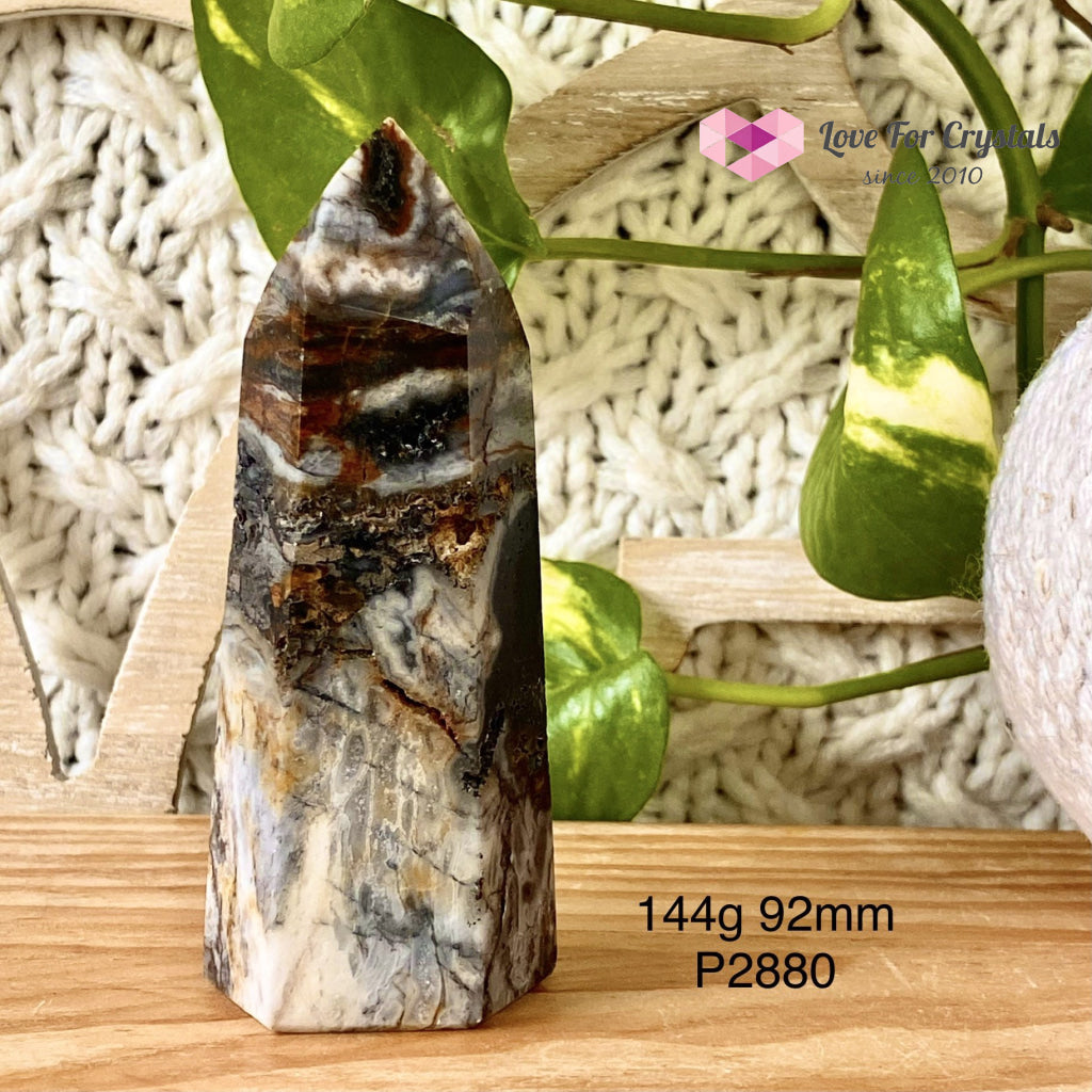 Ocean Jasper Druzy Point (Brazil) 144G 92Mm Crystal Points