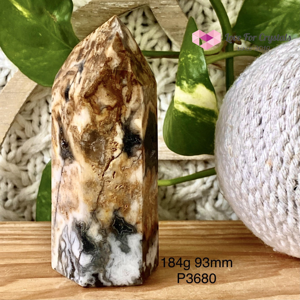 Ocean Jasper Druzy Point (Brazil) 184G 93Mm Crystal Points