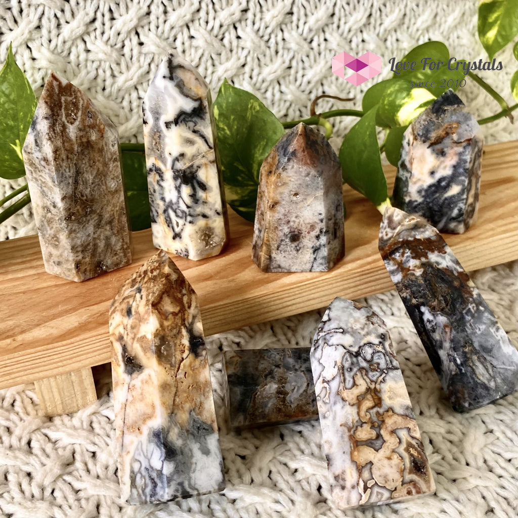 Ocean Jasper Druzy Point (Brazil) Crystal Points