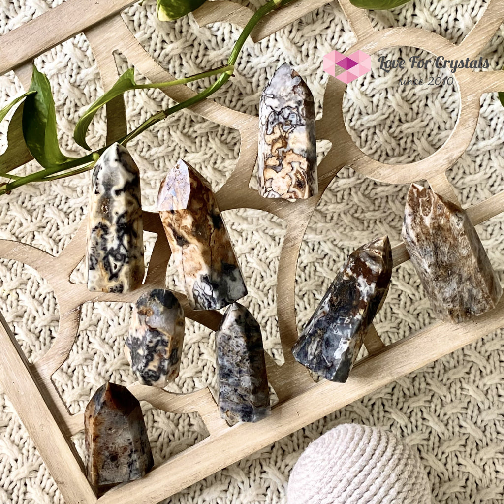 Ocean Jasper Druzy Point (Brazil) Crystal Points