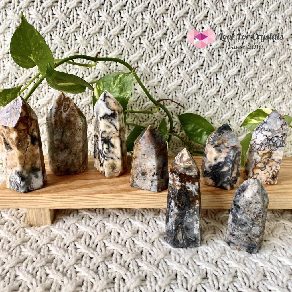 Ocean Jasper Druzy Point (Brazil) Crystal Points