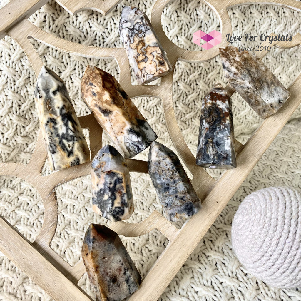 Ocean Jasper Druzy Point (Brazil) Crystal Points