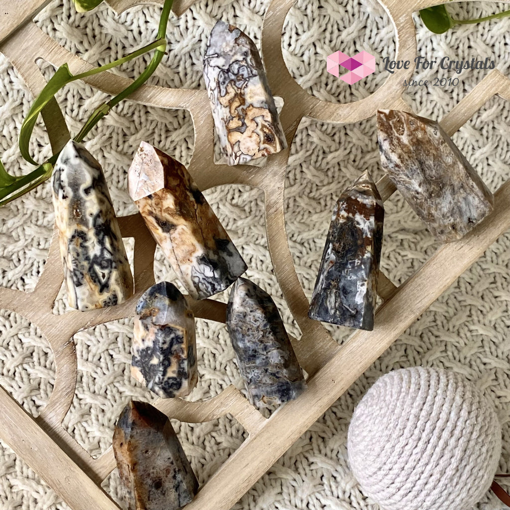 Ocean Jasper Druzy Point (Brazil) Crystal Points