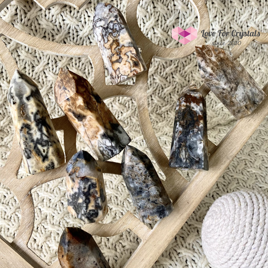 Ocean Jasper Druzy Point (Brazil) Crystal Points