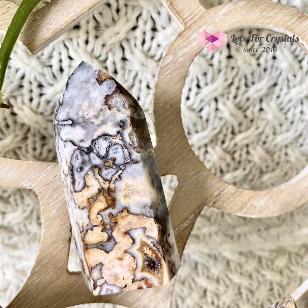 Ocean Jasper Druzy Point (Brazil) Crystal Points
