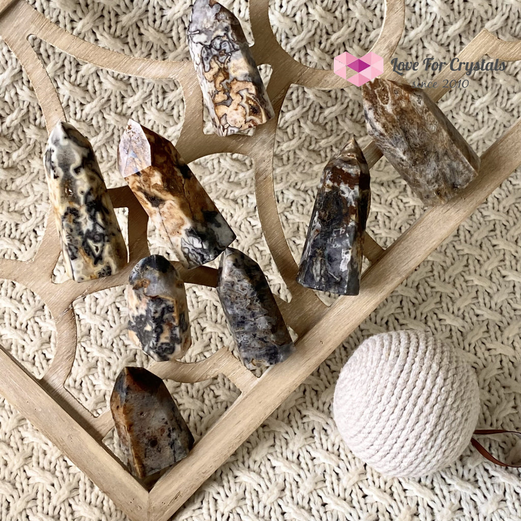 Ocean Jasper Druzy Point (Brazil) Crystal Points