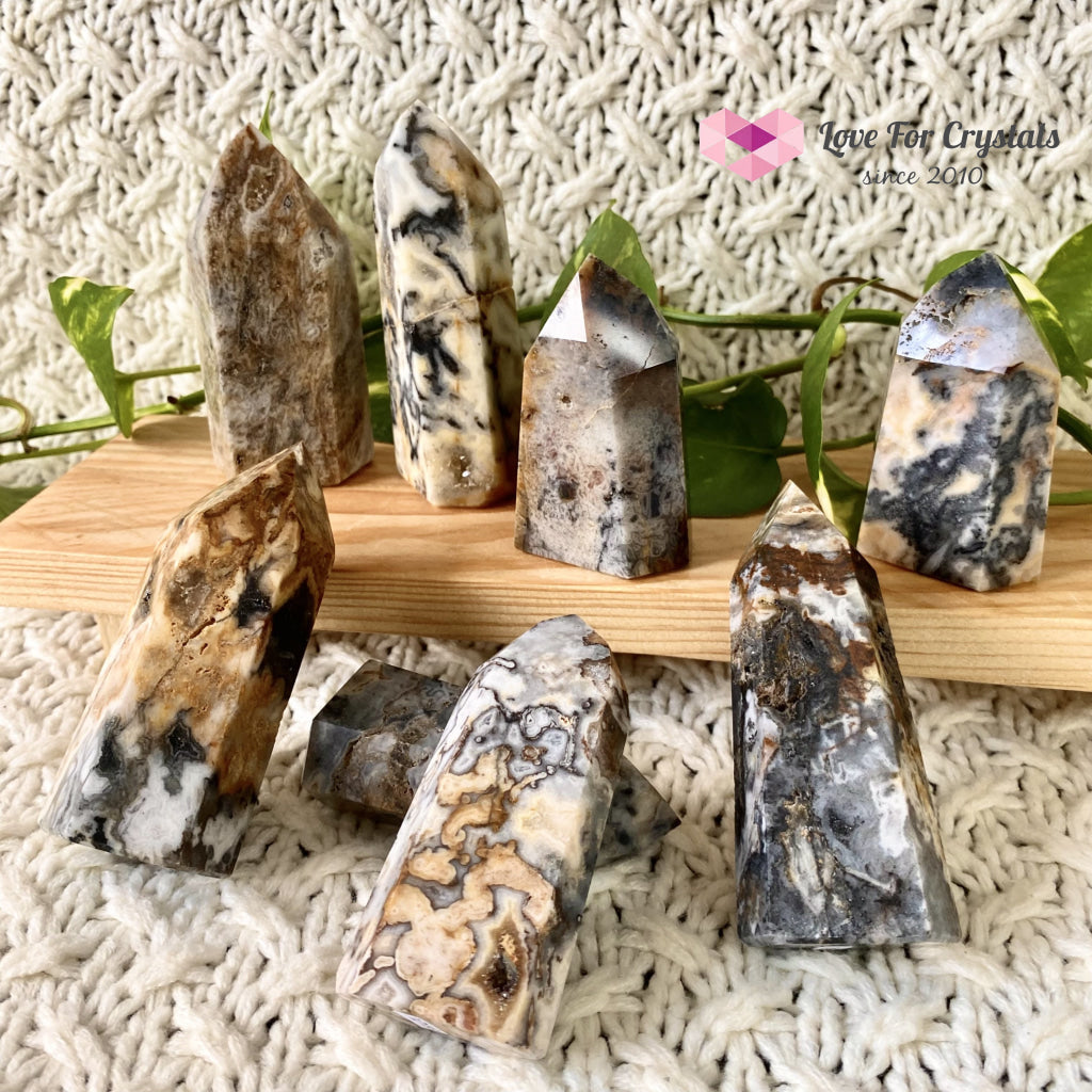 Ocean Jasper Druzy Point (Brazil) Crystal Points
