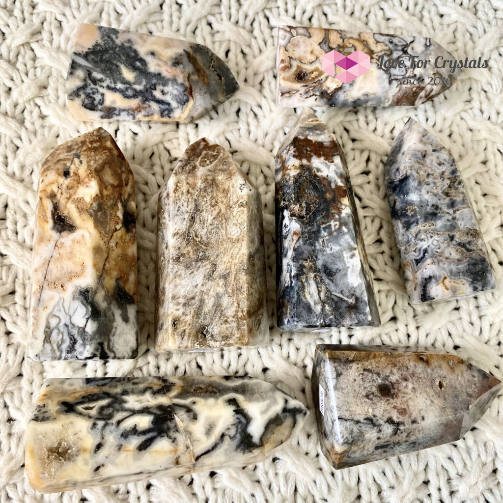 Ocean Jasper Druzy Point (Brazil) Crystal Points