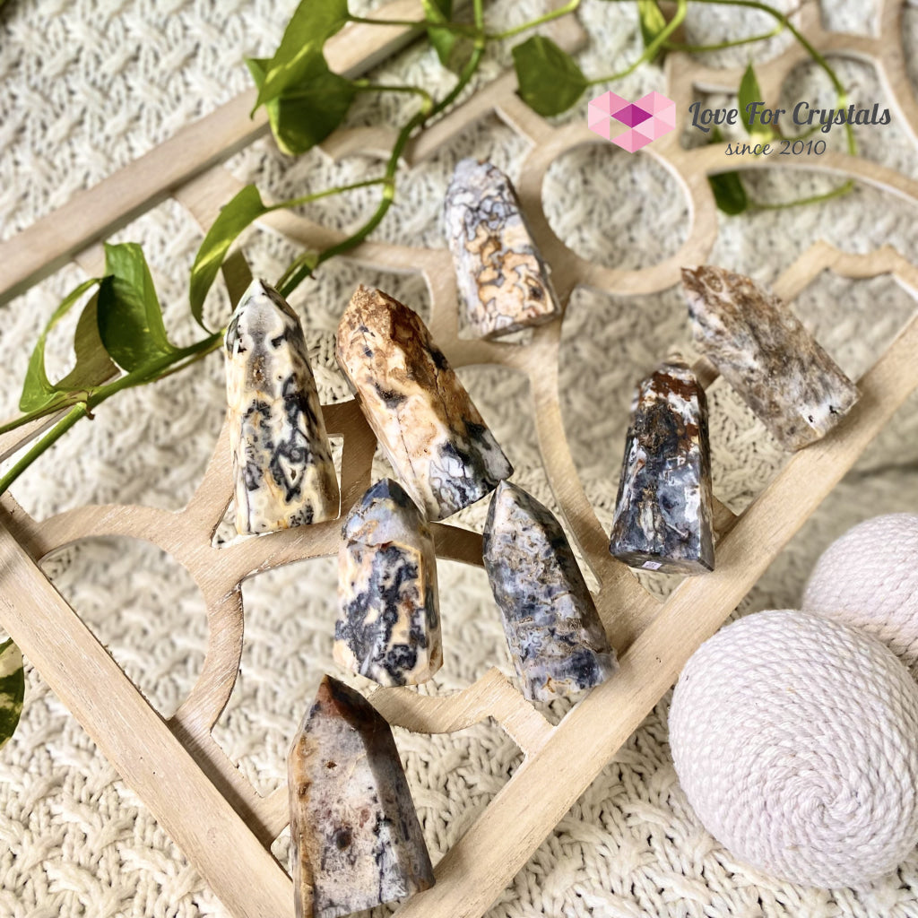 Ocean Jasper Druzy Point (Brazil) Crystal Points