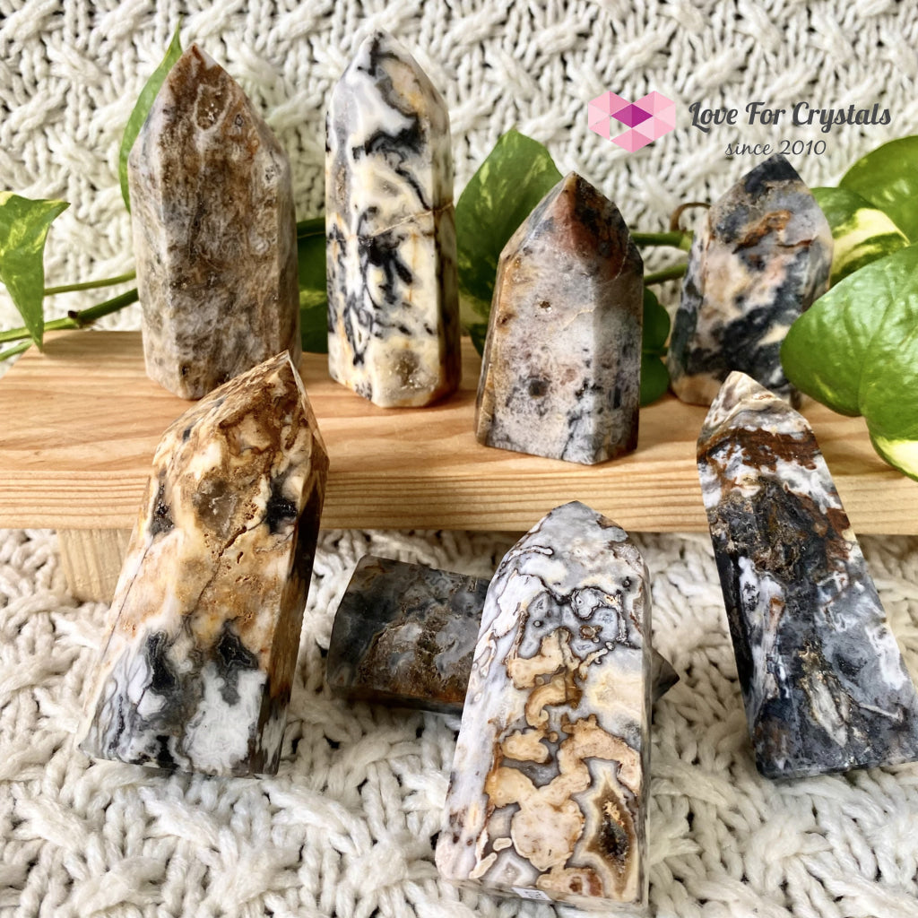 Ocean Jasper Druzy Point (Brazil) Crystal Points