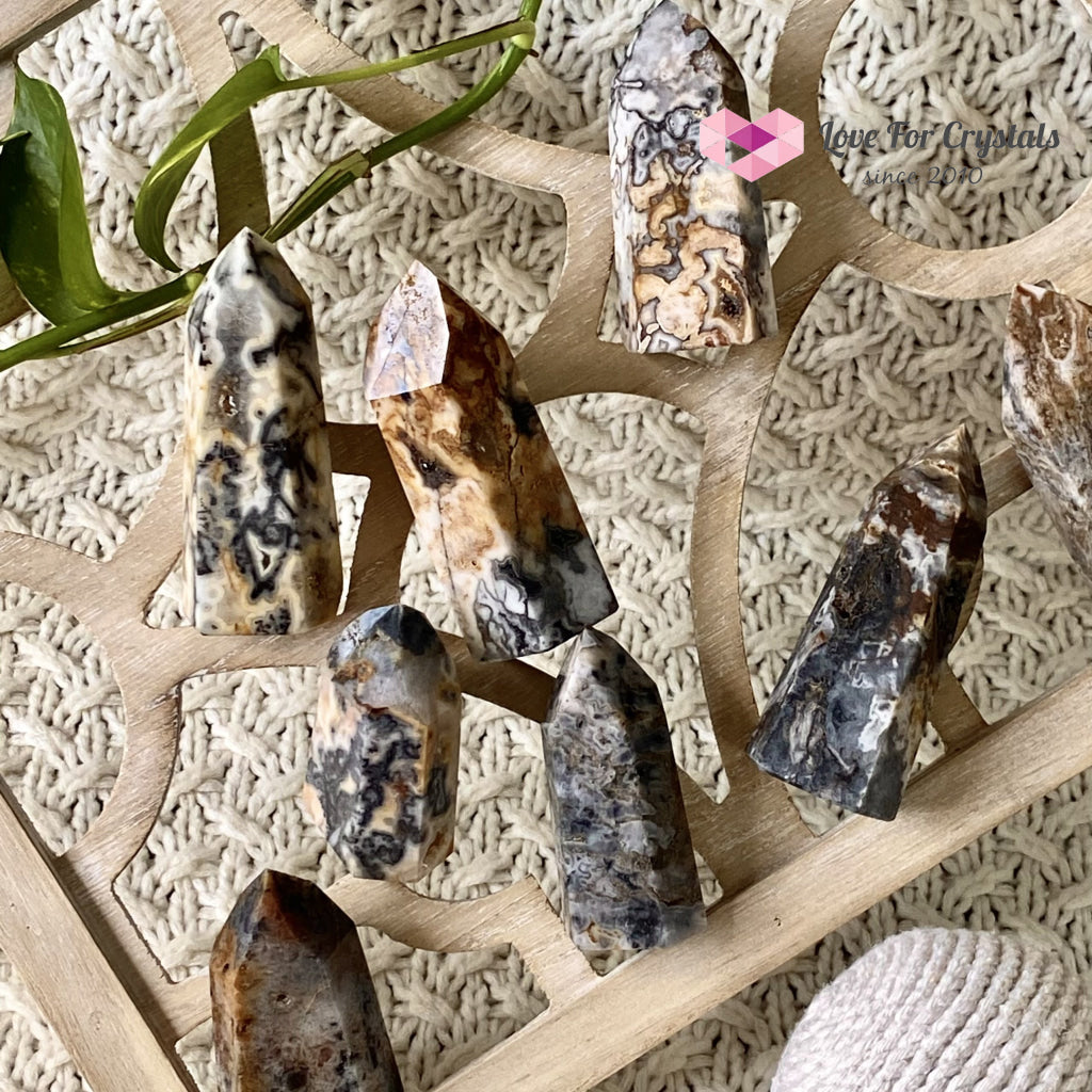 Ocean Jasper Druzy Point (Brazil) Crystal Points