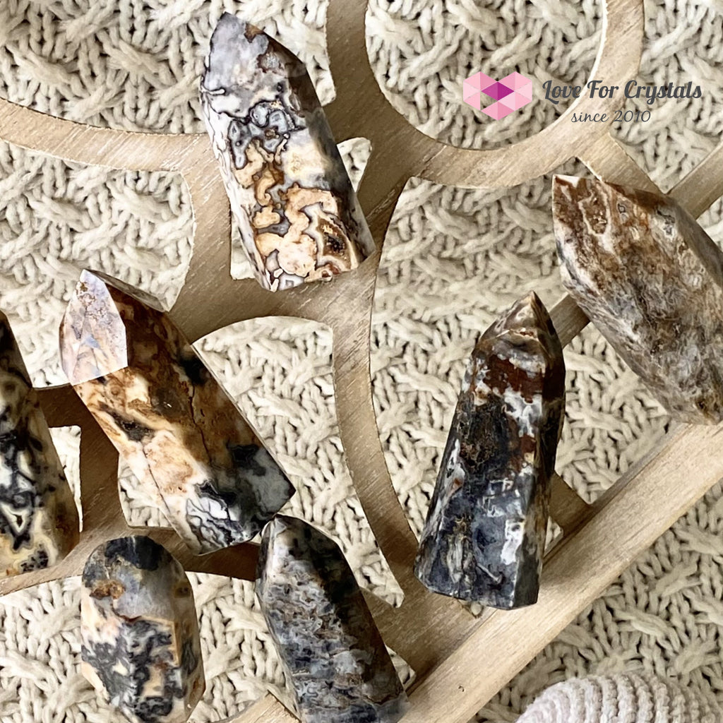 Ocean Jasper Druzy Point (Brazil) Crystal Points
